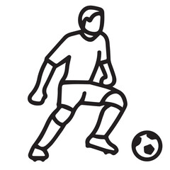 soccer player silhouette