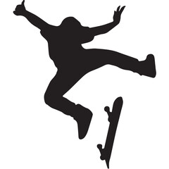 jumping silhouette