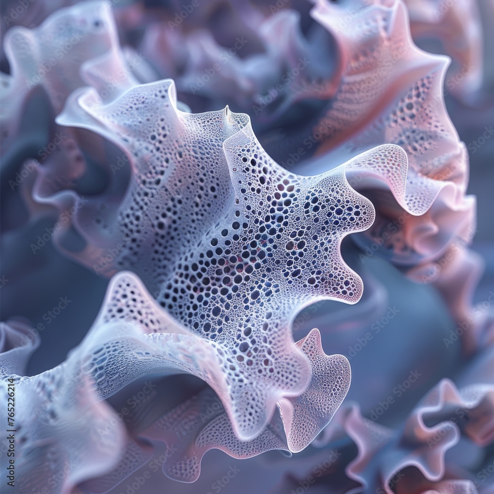 Poster this image captures the ethereal fluidity of an abstract form, with a delicate coral-like appearance