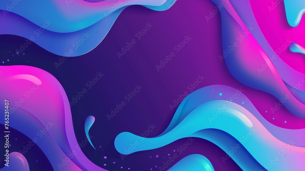 Poster engage with dynamic visuals: vibrant liquid gradient banner featuring visually appealing design