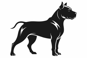 Pit Bull silhouette black
