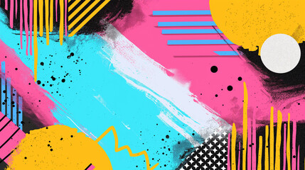 Colorful background with line patterns