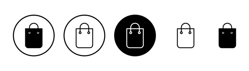 Shopping bag icon vector isolated on white background. Shopping bag vector icon. Basket icon - obrazy, fototapety, plakaty