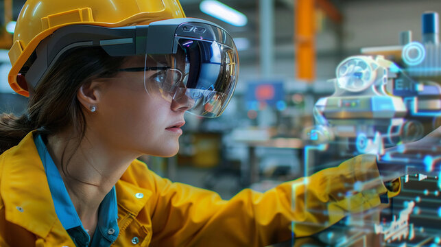 Engineers utilize augmented reality for education and training.