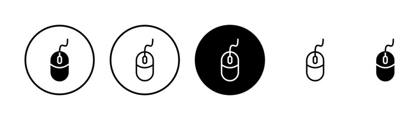 Computer Mouse Icon vector isolated on white background. Computer mouse vector icon