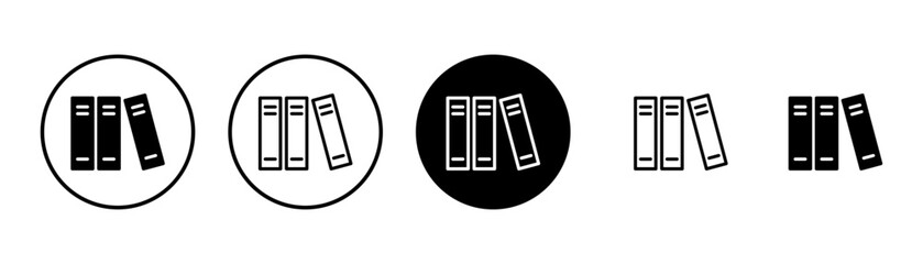 Library icon vector isolated on white background. Book icon vector