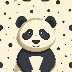 Seamless Panda Pattern for Charming Decor