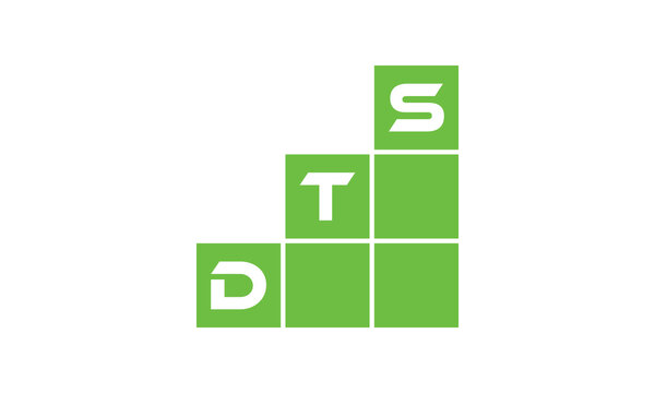 DTS initial letter financial logo design vector template. economics, growth, meter, range, profit, loan, graph, finance, benefits, economic, increase, arrow up, grade, grew up, topper, company, scale