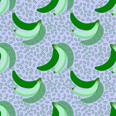 Summer print with fruit seamless abstract banana pattern for fabrics and linens and party accessories