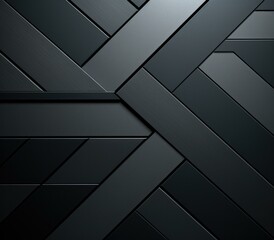 A black background with a pattern of lines. Generative AI.