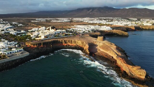 Lanzarote coast , Castillo de San Marcial de Rubic&oacute;n de Fem&eacute;s