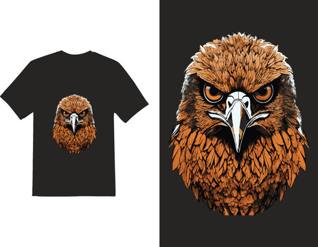 Flying bald eagle holding banner vector