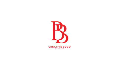 BB Abstract initial monogram letter alphabet logo design