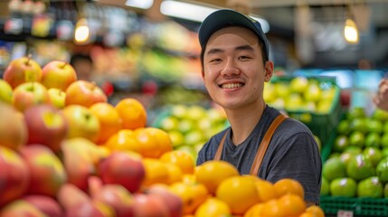 Portrait of a store worker	
