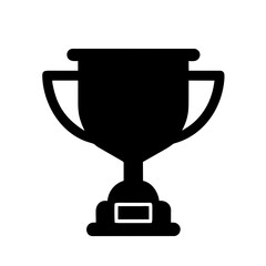 Trophy Achievement Win Icon, Isolated Vector Graphic Illustration