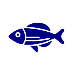 Gradient color Fish icon vector isolated