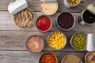 Variety Canned  food .