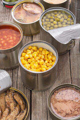Variety Canned  food .