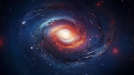 Obraz premium Space scene with stars in the Milky Way galaxy