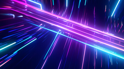 Fototapeta premium Technology abstract background with lines