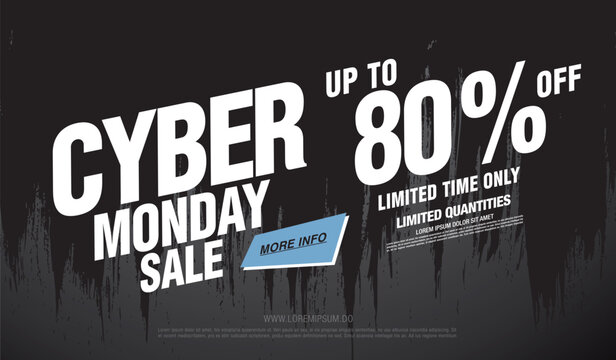 cyber monday sale banner layout design