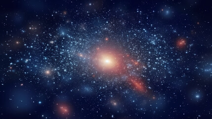 Fototapeta na wymiar Space scene with stars in the Milky Way galaxy