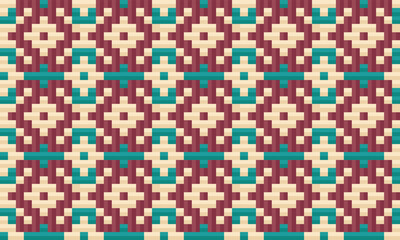 Seamless traditional woven pattern called Anyaman
