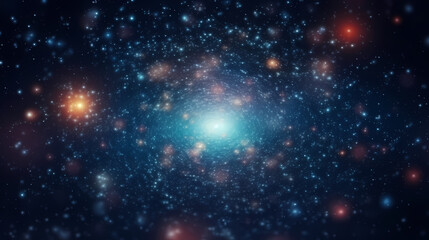 Fototapeta na wymiar Space scene with stars in the Milky Way galaxy