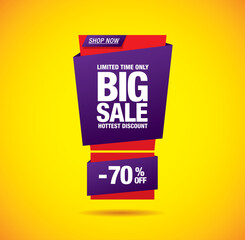 sale banner layout design vector illustration