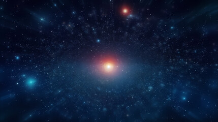 Fototapeta premium Space scene with stars in the Milky Way galaxy