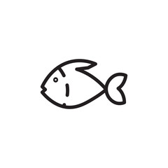 Fins Fish Animal Line Icon
