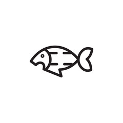 Fins Fish Animal Line Icon