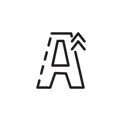 Resize Size Text Line Icon