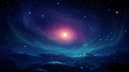 Cosmic starry sky background, nebula space - obrazy, fototapety, plakaty