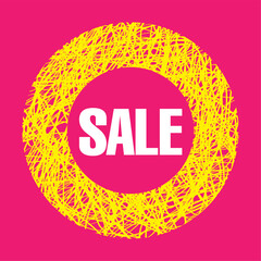 sale banner layout design vector illustration