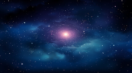 Naklejka premium Stunning illustration of nebula sparkling in the night sky