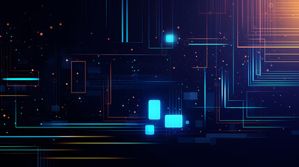 Obraz premium Abstract digital data background, can be used to describe network capabilities