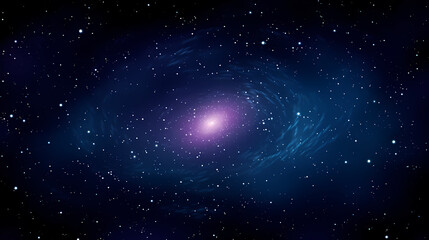 Stunning illustration of nebula sparkling in the night sky