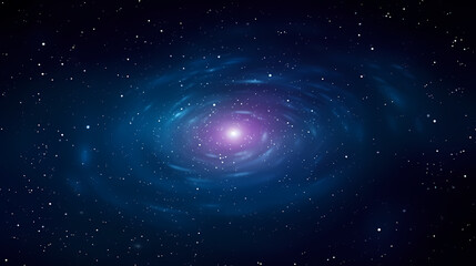 Stunning illustration of nebula sparkling in the night sky