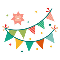 Celebration Garland Vector Illustration