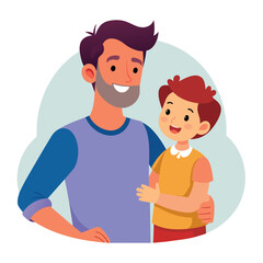 Happy world Father Day Vector Illustration