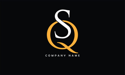 SQ, QS, S, Q Abstract Letters Logo Monogram