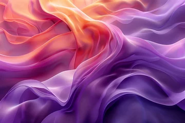 Foto op Canvas A closeup view of a vibrant purple and orange flame resembling liquid violet and magenta petals, with electric blue accents, creating a mesmerizing art pattern in the gas © RichWolf