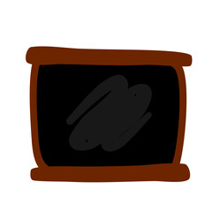 Blank Blackboard Class Cartoon Vector 