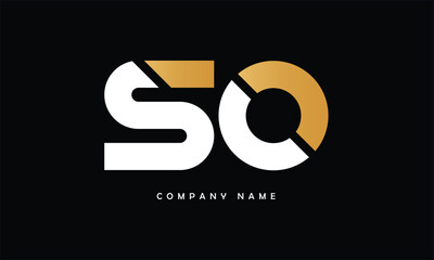 SO, OS, S, O Abstract Letters Logo Monogram