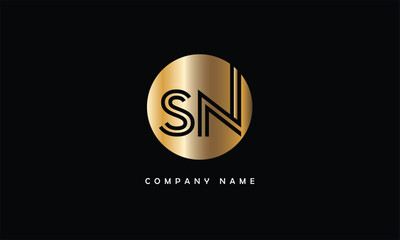 SN, NS, S, N Abstract Letters Logo Monogram
