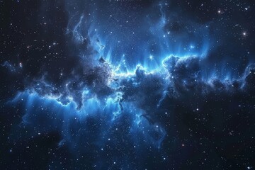 Obraz na płótnie Canvas Starry sky and galaxy in the cosmos