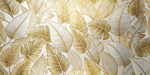 Tropical Leaf Wallpaper Luxury Nature Leaves Pattern - Exotic Background