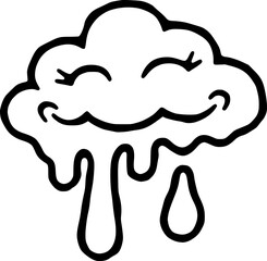 vector illustration of a rain drops