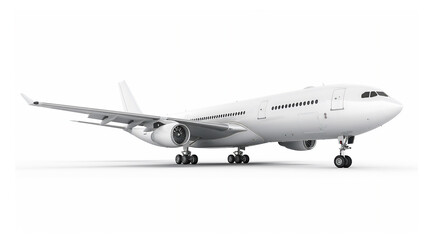 Fototapeta premium Realistic Airplane illustration isolated on white